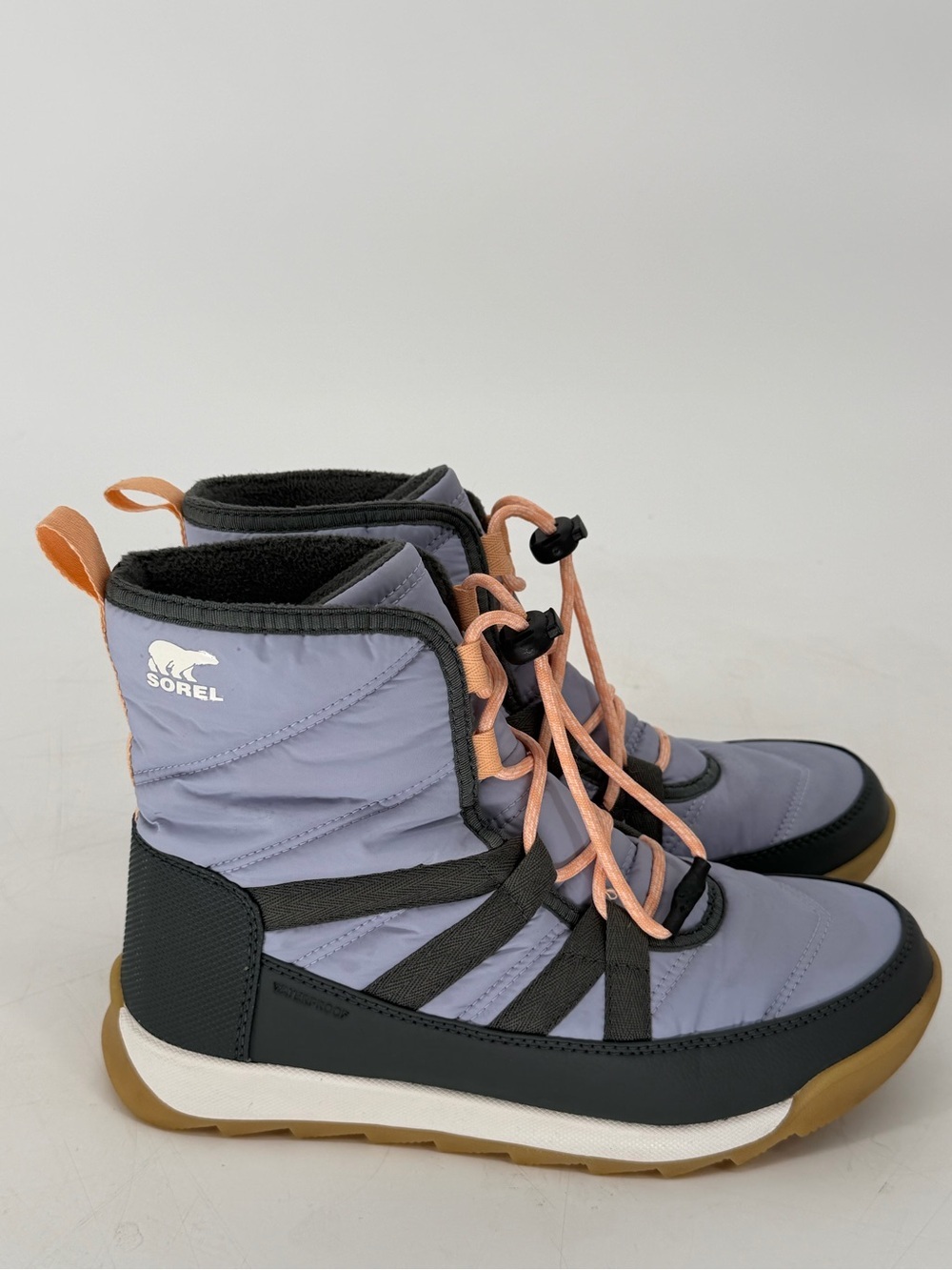 Sorel Women's Lavender Winter Boot with Peach Laces